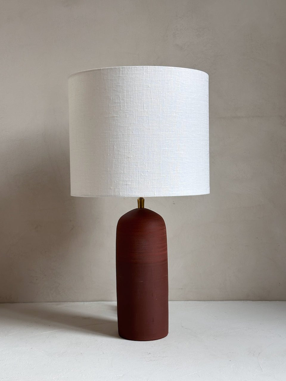 The Corner - Terracotta clay lamp N° 1 - Lighting