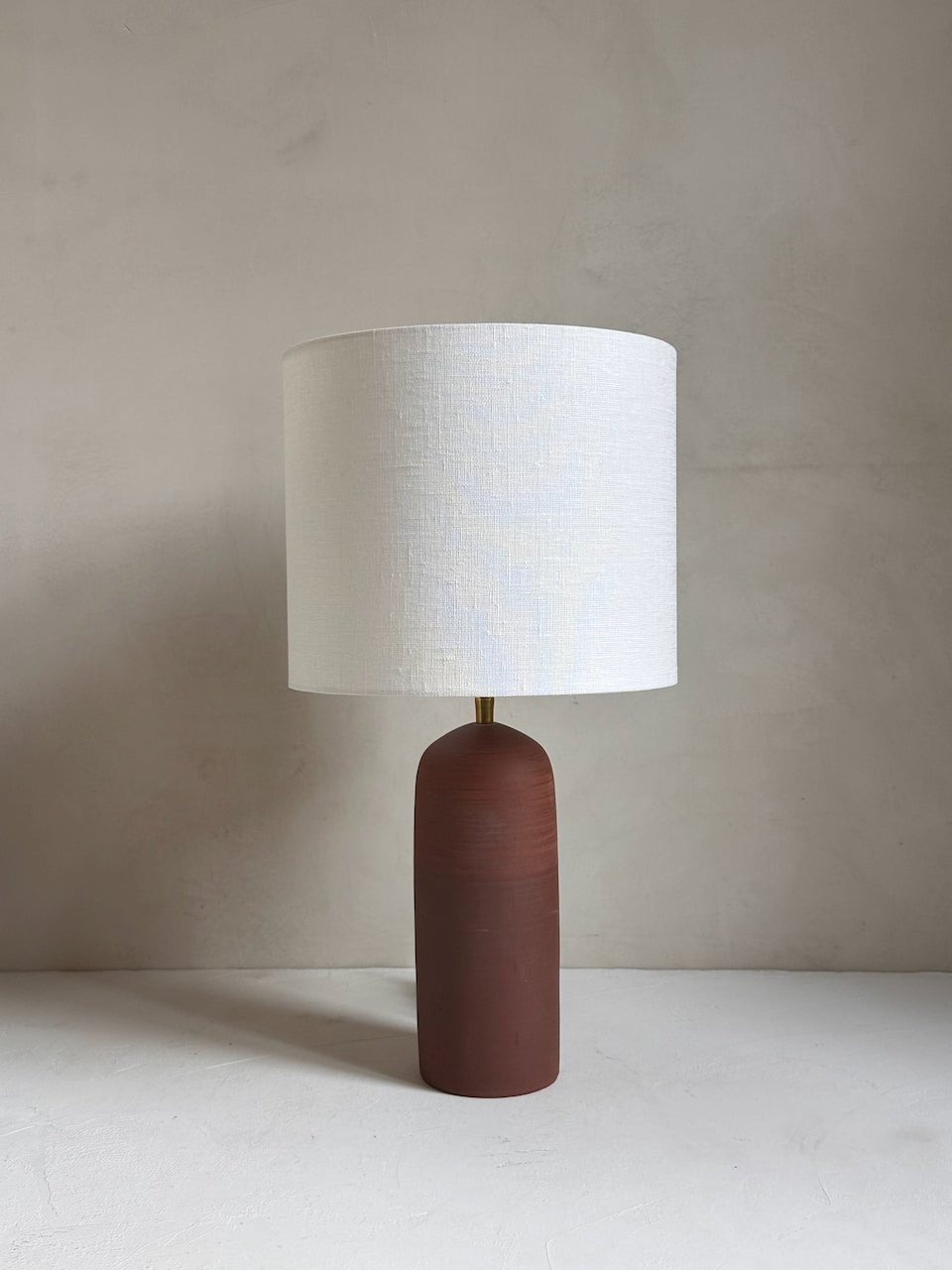The Corner - Terracotta clay lamp N° 1 - Lighting