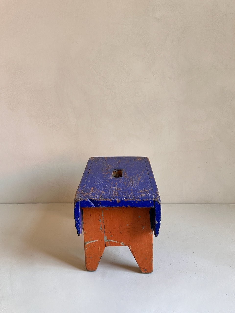 The Corner - Vintage Blue stool N° 63 - Benches & Stools
