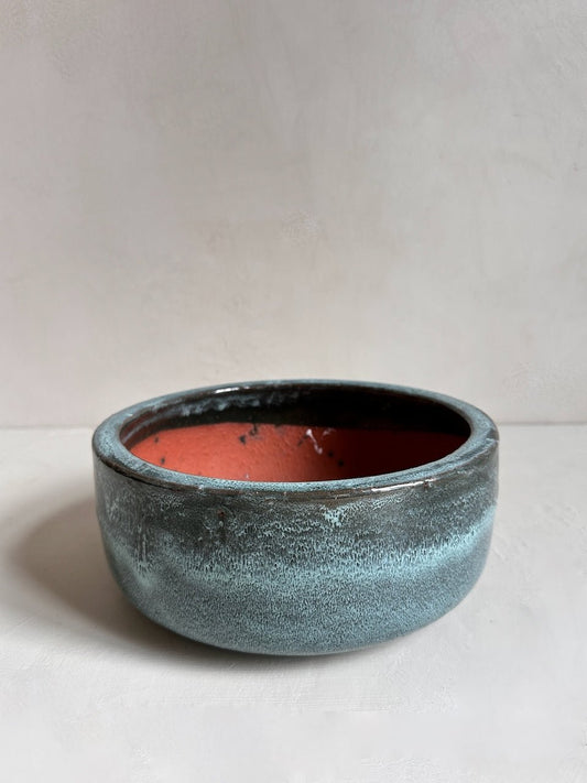 The Corner - Vintage glazed ceramic garden pots (set of 3) - Ceramics