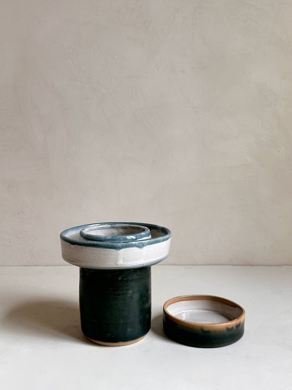 The Corner - Vintage Glazed Ceramic Pot with Lid N° 25 - Ceramics