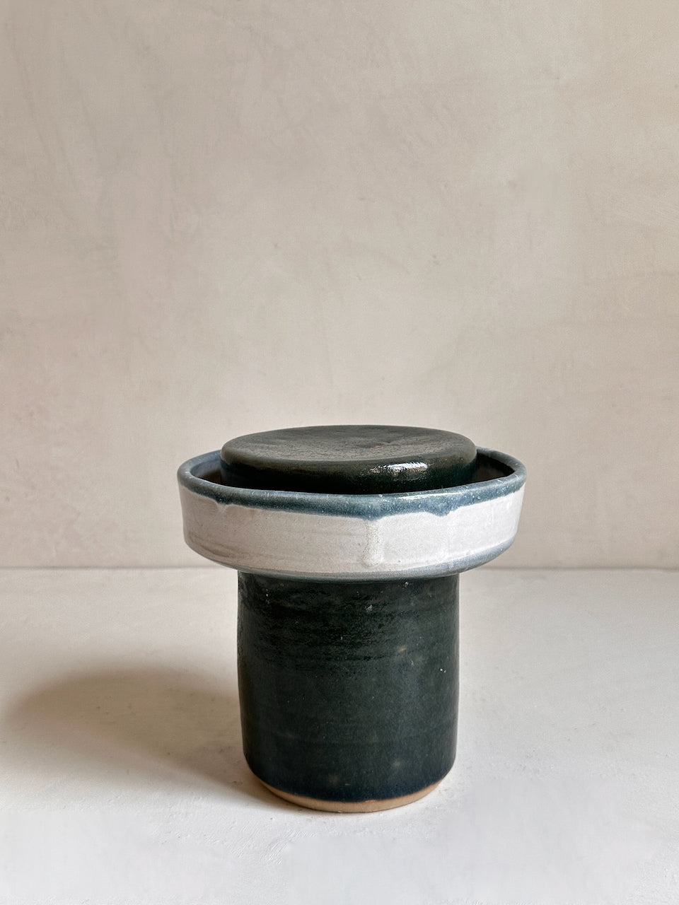 The Corner - Vintage Glazed Ceramic Pot with Lid N° 25 - Ceramics