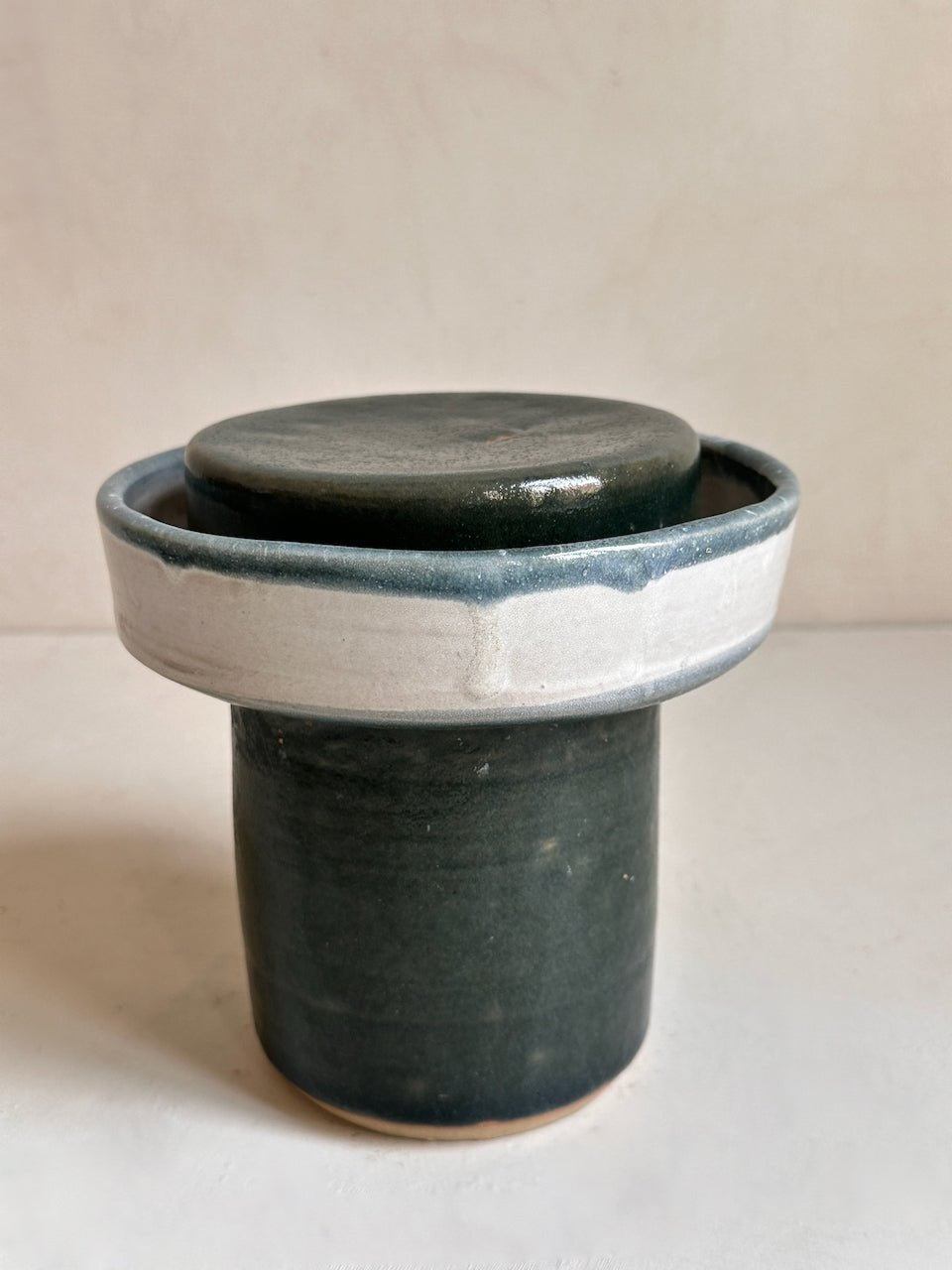 The Corner - Vintage Glazed Ceramic Pot with Lid N° 25 - Ceramics