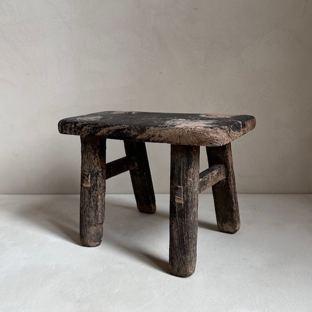 The Corner - Vintage low stool No 11 - Benches & Stools