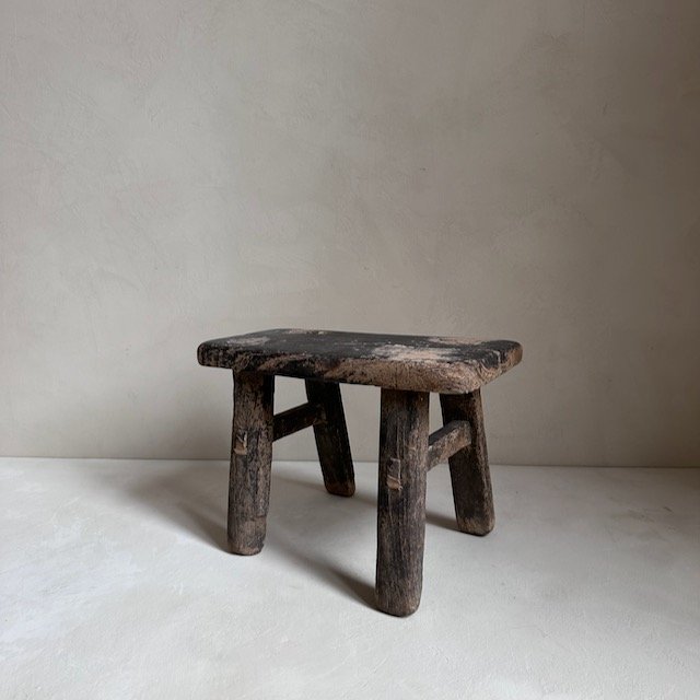 The Corner - Vintage low stool No 11 - Benches & Stools