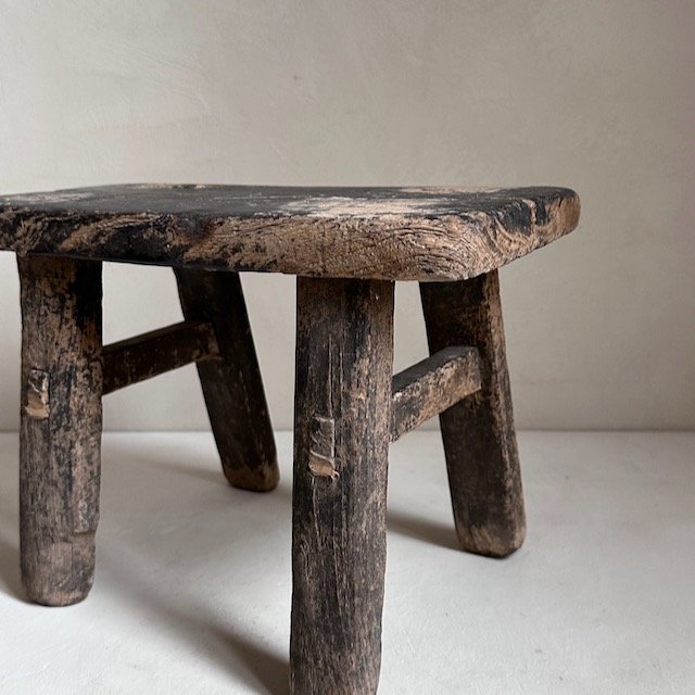 The Corner - Vintage low stool No 11 - Benches & Stools