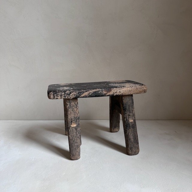The Corner - Vintage low stool No 11 - Benches & Stools