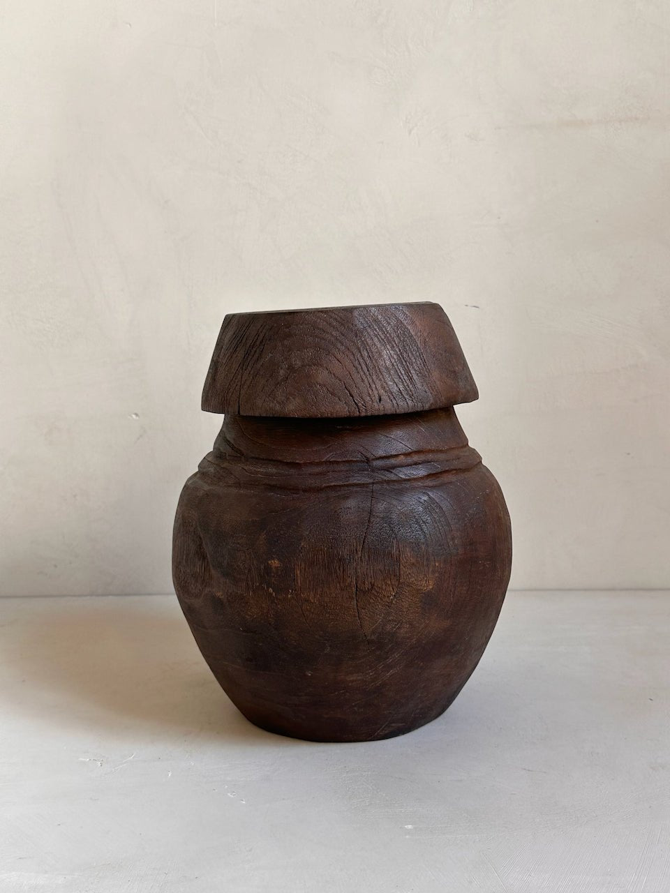 The Corner - Wooden basket with lid N° 3 - Decoration