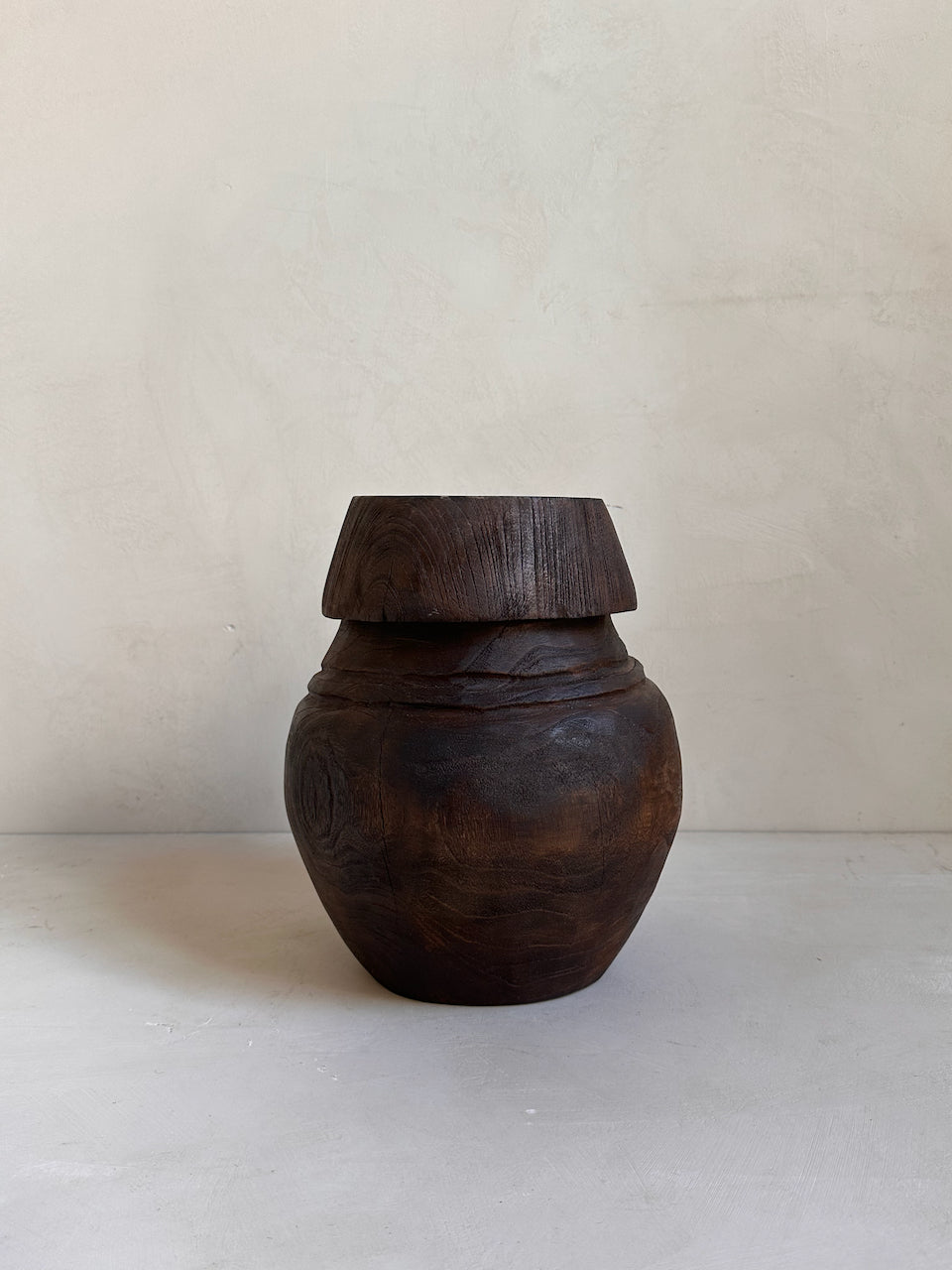 The Corner - Wooden basket with lid N° 3 - Decoration