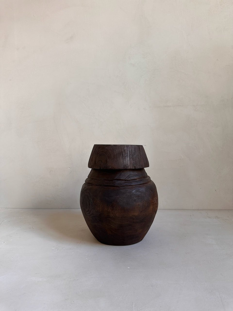 The Corner - Wooden basket with lid N° 3 - Decoration