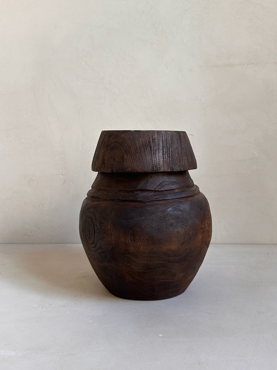 The Corner - Wooden basket with lid N° 3 - Decoration