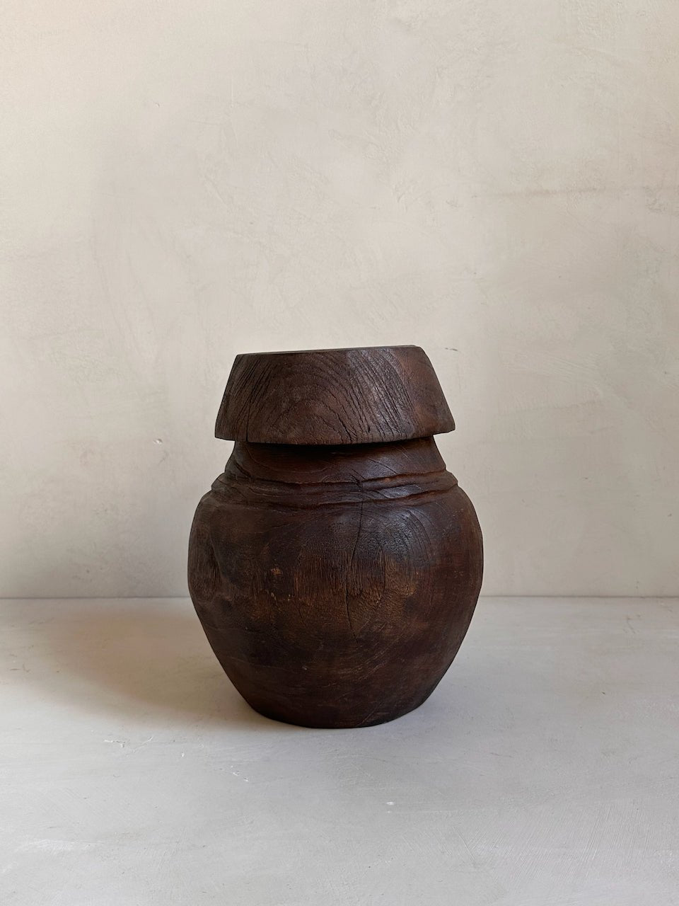 The Corner - Wooden basket with lid N° 3 - Decoration