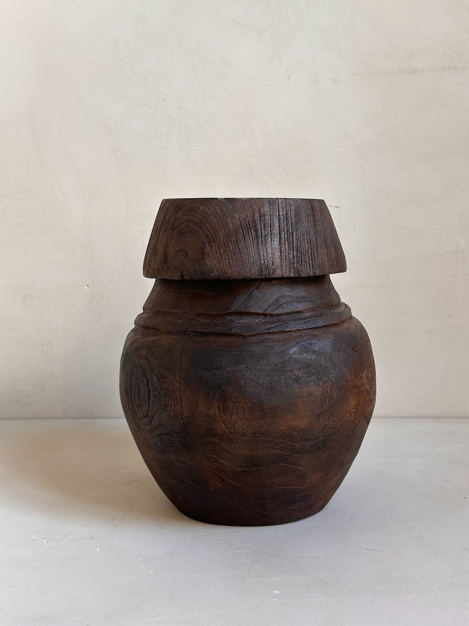 The Corner - Wooden basket with lid N° 3 - Decoration