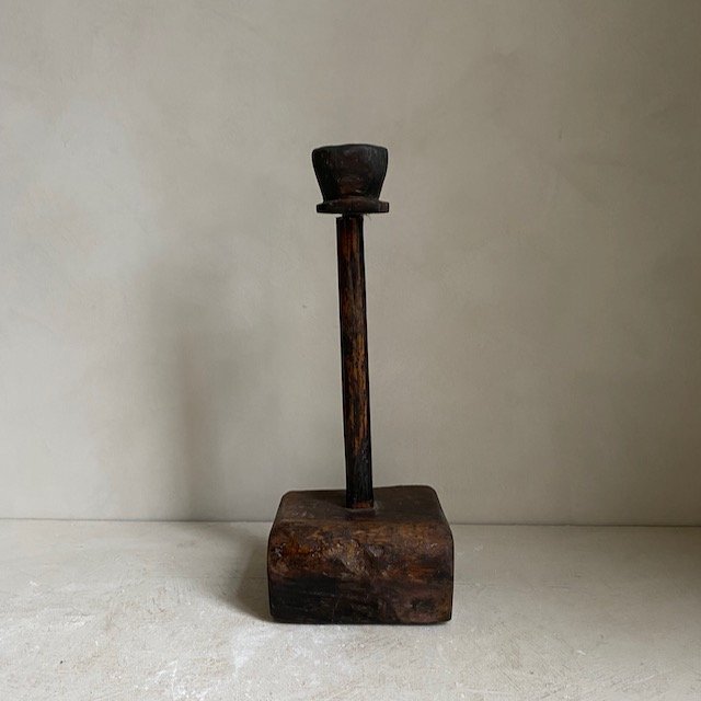 The Corner - Wooden candle stick No 1 - Decoration