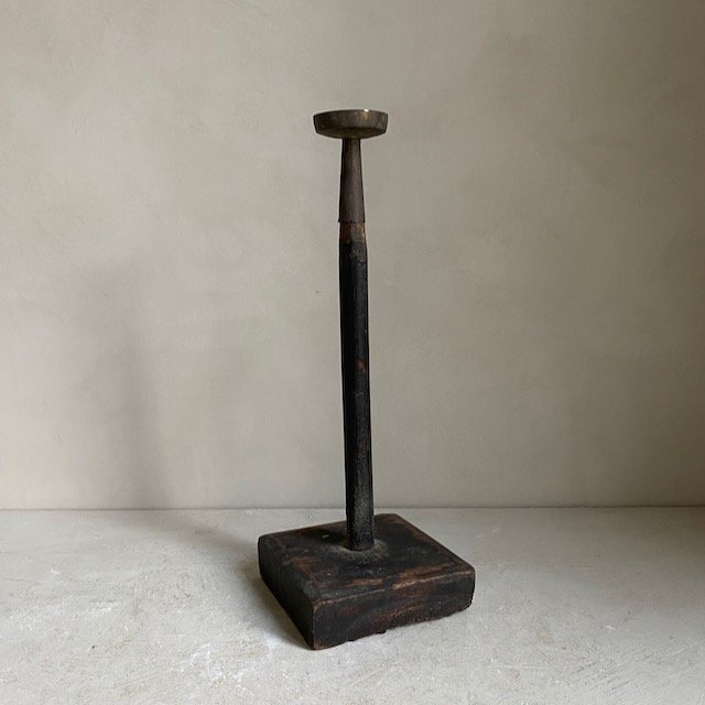The Corner - Wooden candle stick No 2 - Decoration