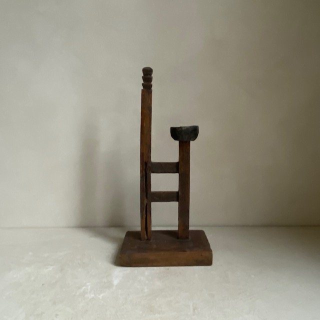 The Corner - Wooden candle stick No 6 - Decoration