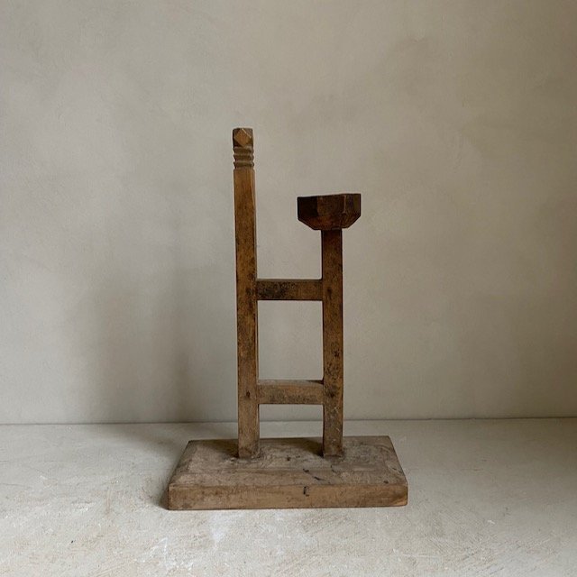 The Corner - Wooden candle stick No 7 - Decoration