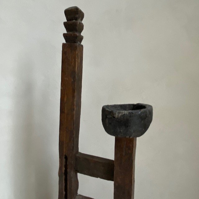 The Corner - Wooden candle stick No 7 - Decoration