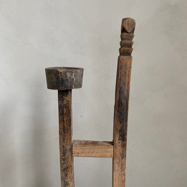The Corner - Wooden candle stick No 9 - Decoration