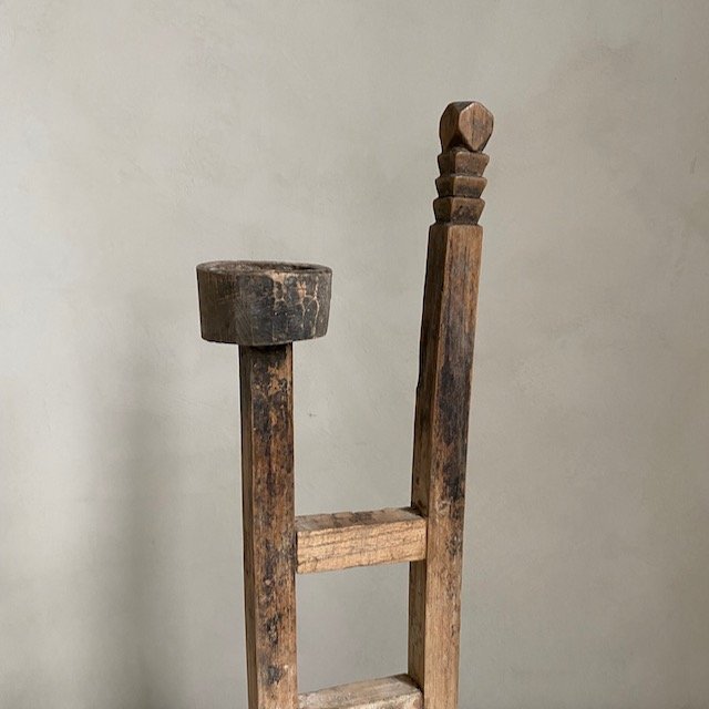The Corner - Wooden candle stick No 9 - Decoration