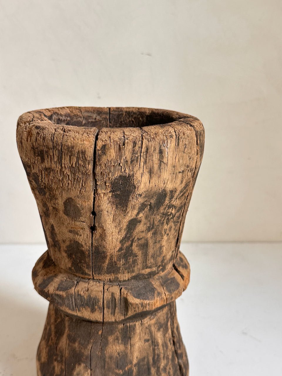 The Corner - Wooden mortar N° 12 - Decoration