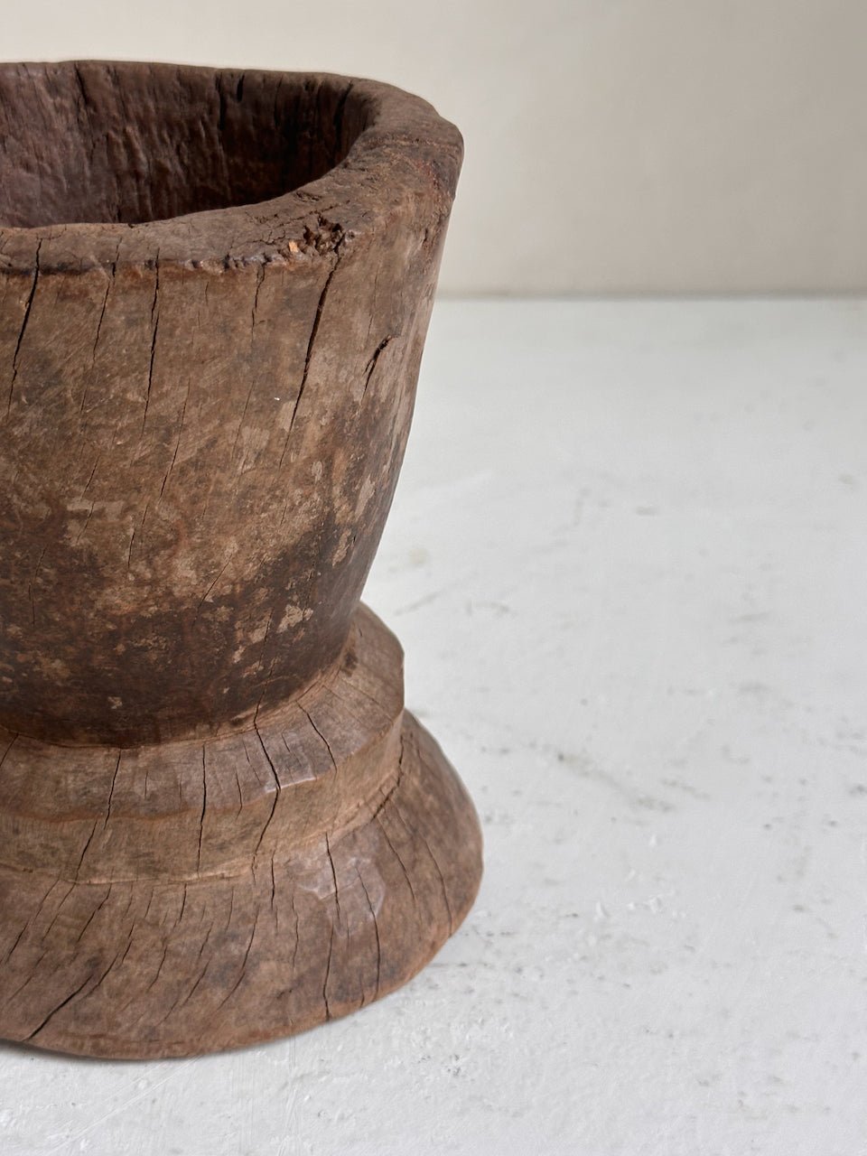 The Corner - Wooden mortar N° 13 - Decoration