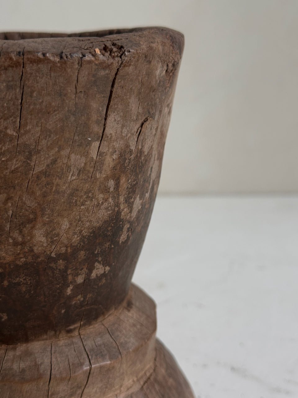 The Corner - Wooden mortar N° 13 - Decoration