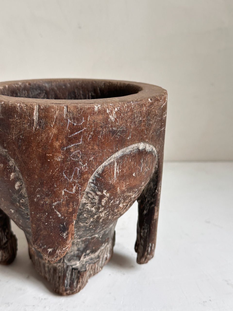 The Corner - Wooden mortar N° 14 - Decoration