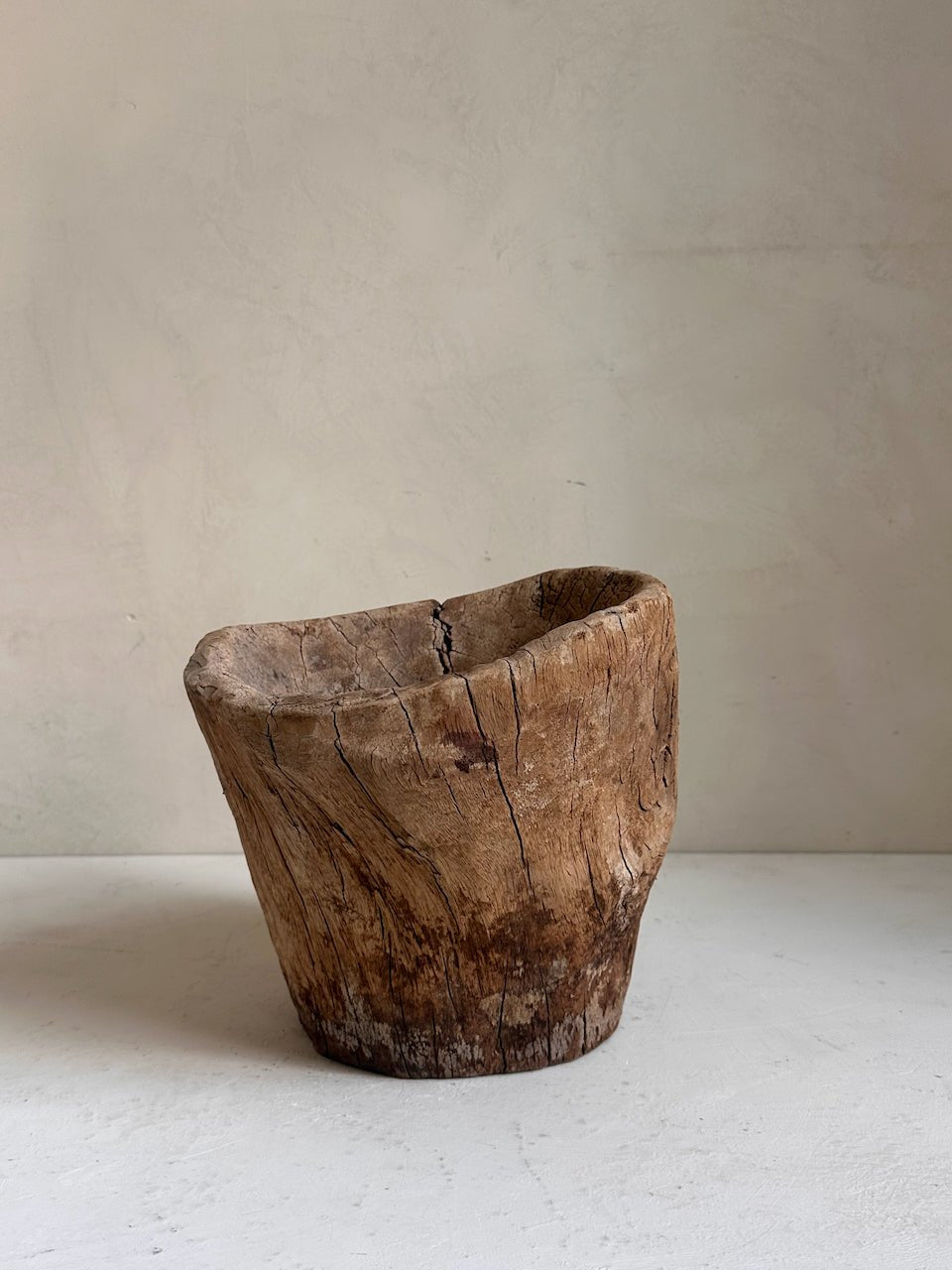 The Corner - Wooden mortar N° 15 - Decoration
