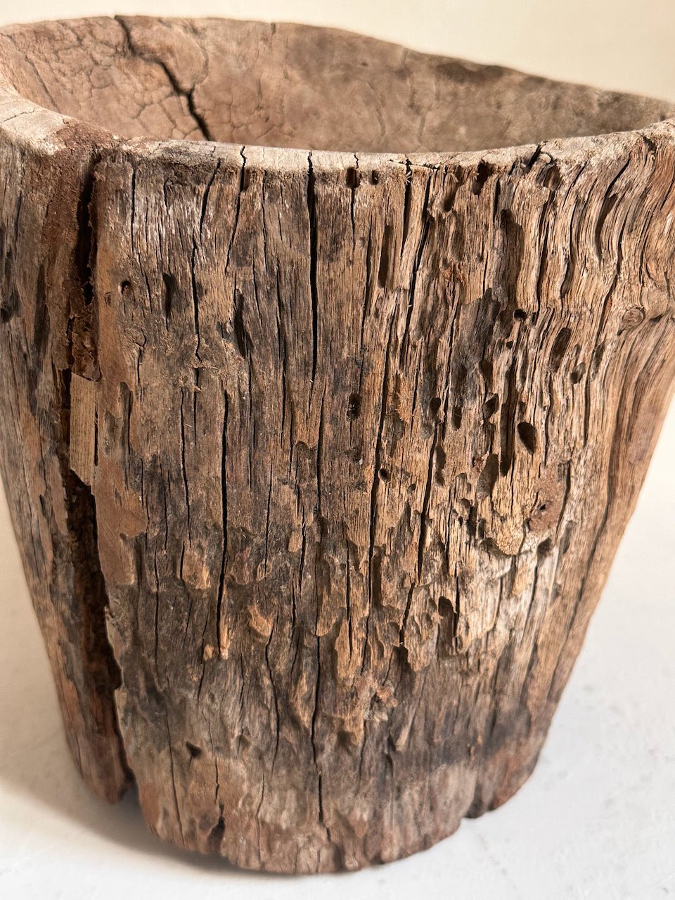 The Corner - Wooden mortar N° 15 - Decoration