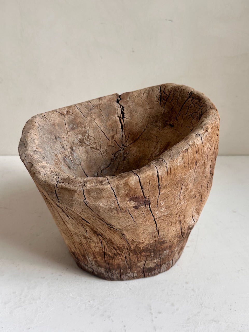 The Corner - Wooden mortar N° 15 - Decoration