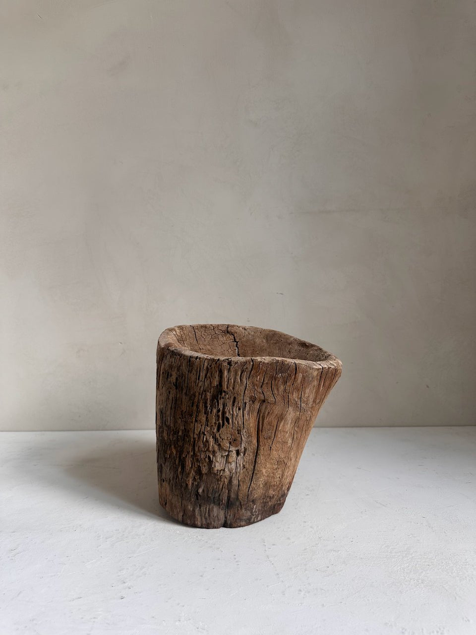 The Corner - Wooden mortar N° 15 - Decoration