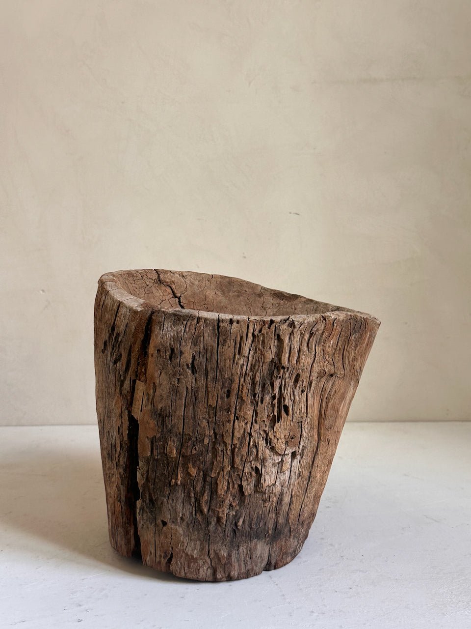 The Corner - Wooden mortar N° 15 - Decoration