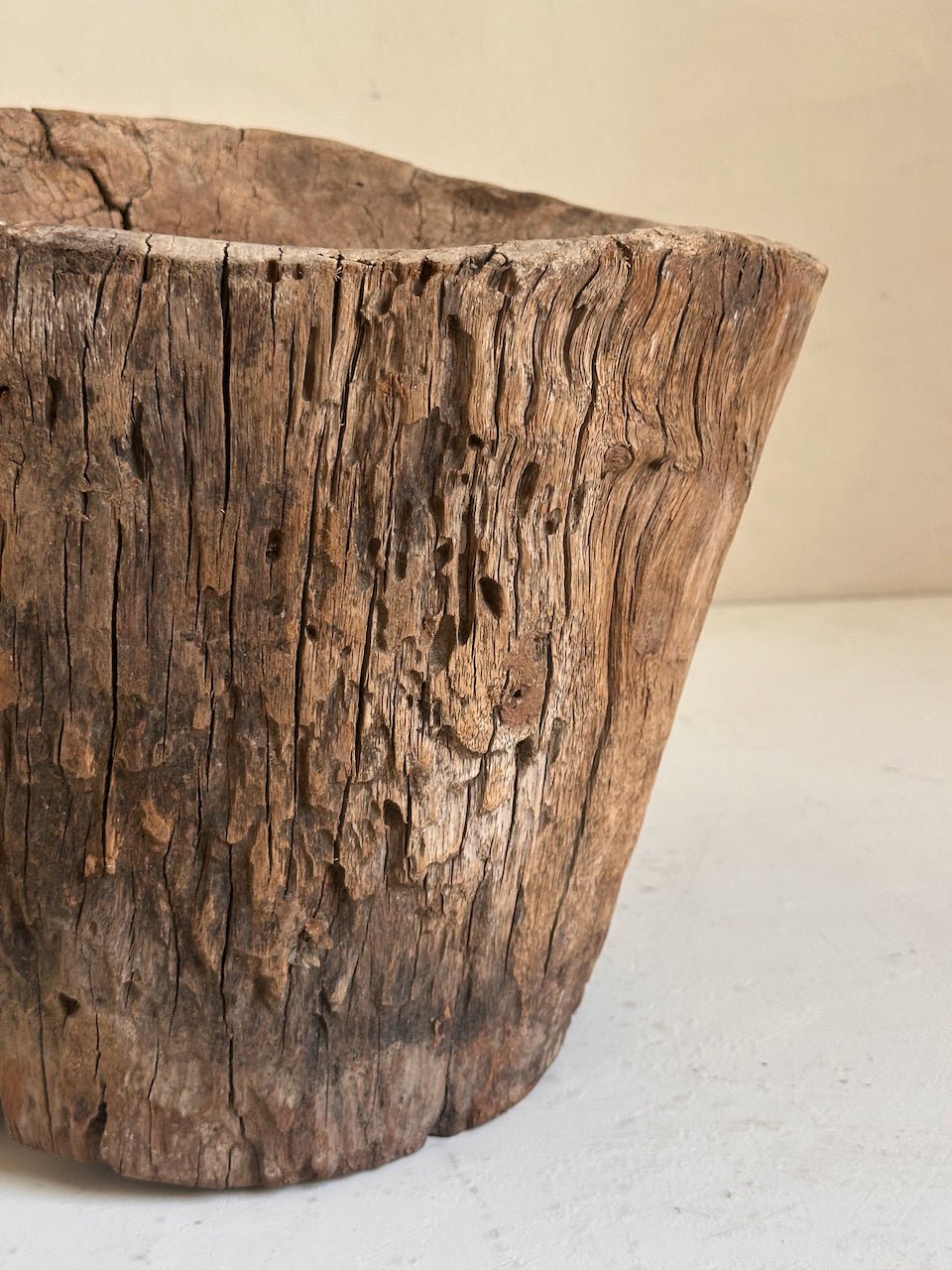 The Corner - Wooden mortar N° 15 - Decoration