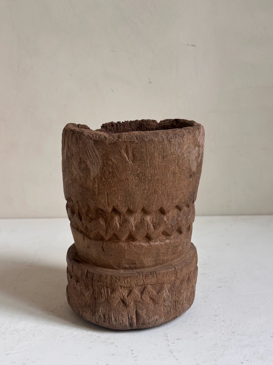 The Corner - Wooden mortar N° 16 - Decoration