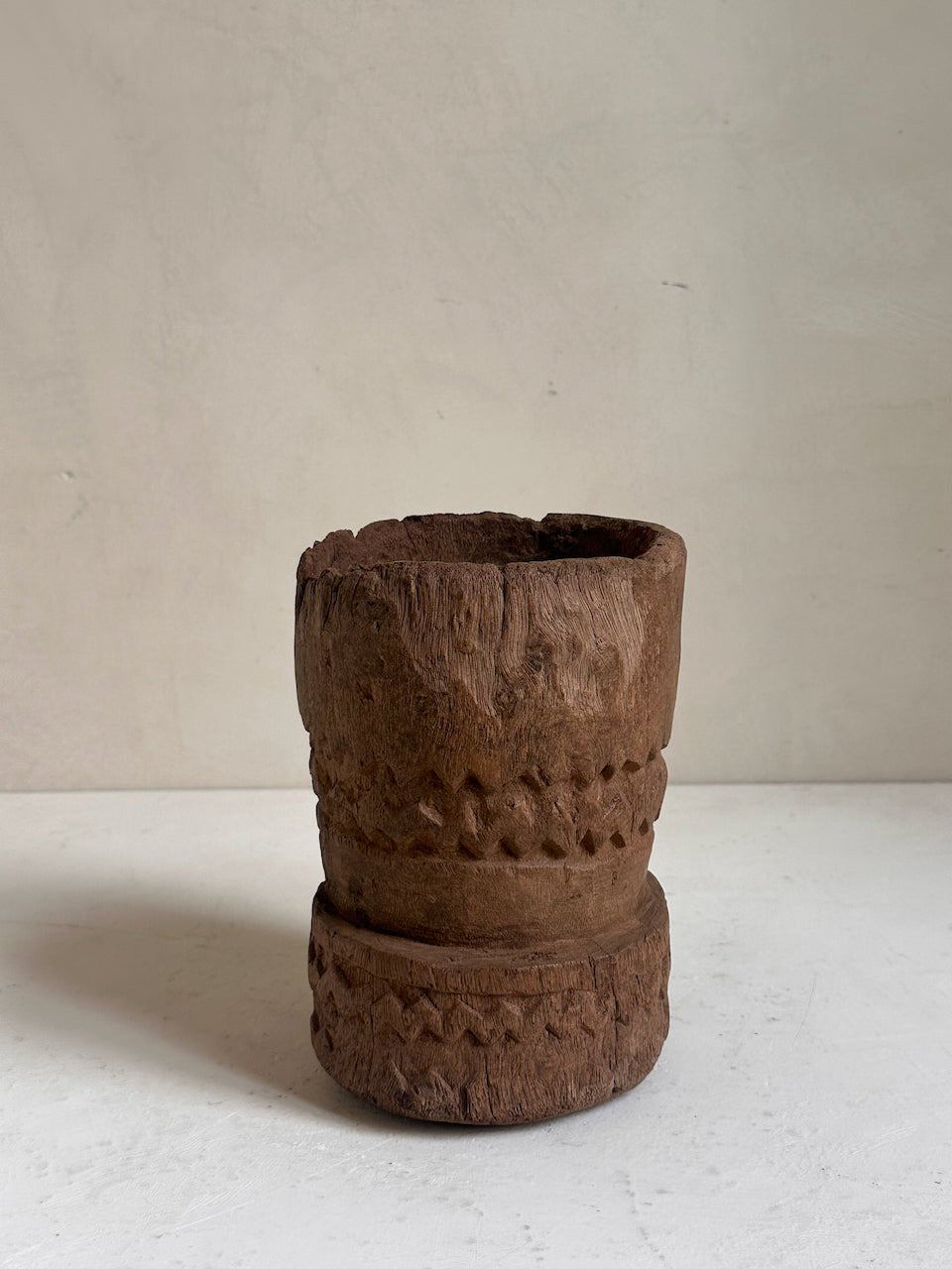 The Corner - Wooden mortar N° 16 - Decoration