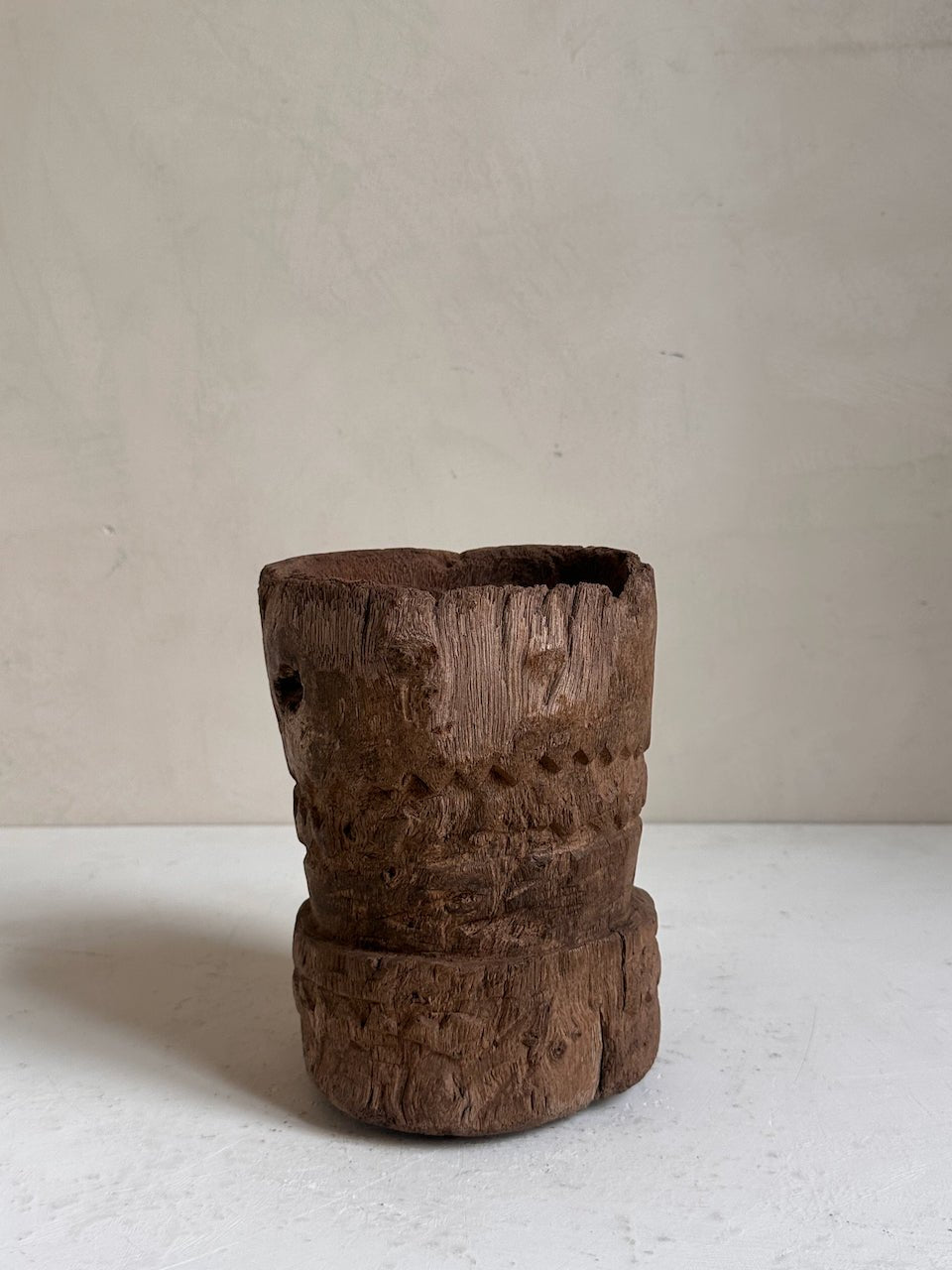 The Corner - Wooden mortar N° 16 - Decoration