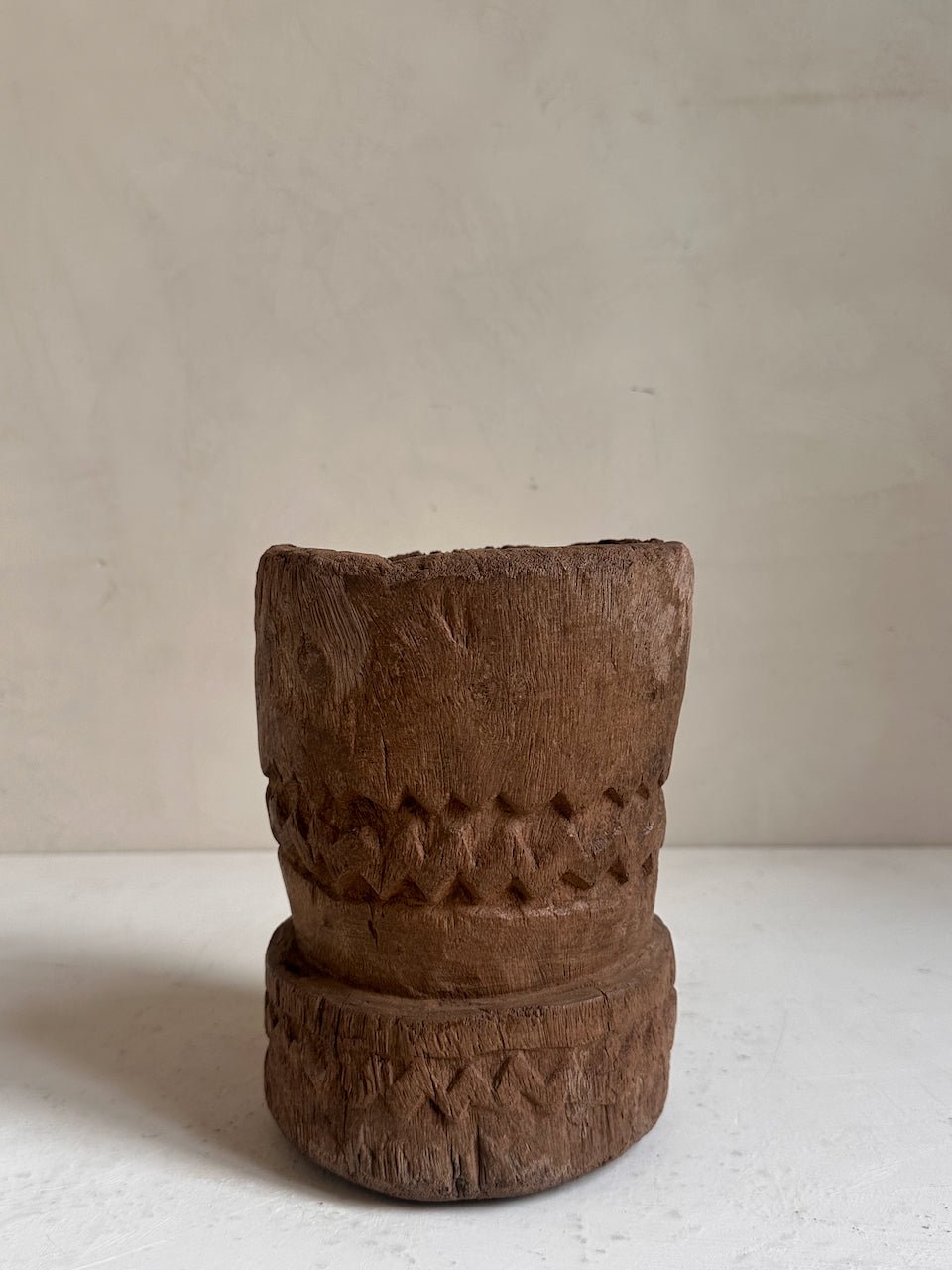 The Corner - Wooden mortar N° 16 - Decoration