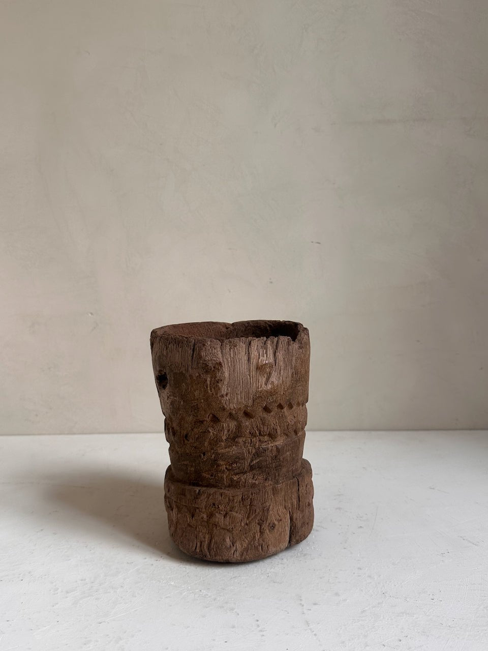 The Corner - Wooden mortar N° 16 - Decoration