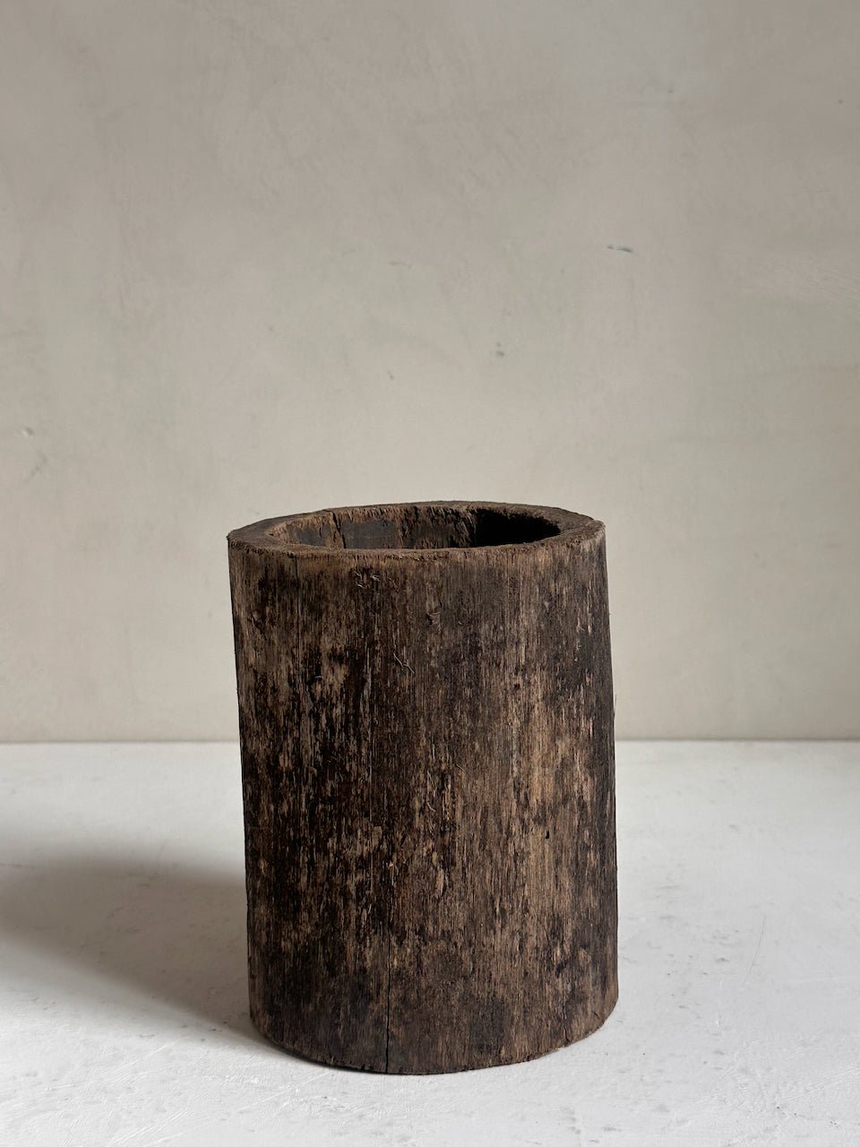 The Corner - Wooden mortar N° 17 - Decoration