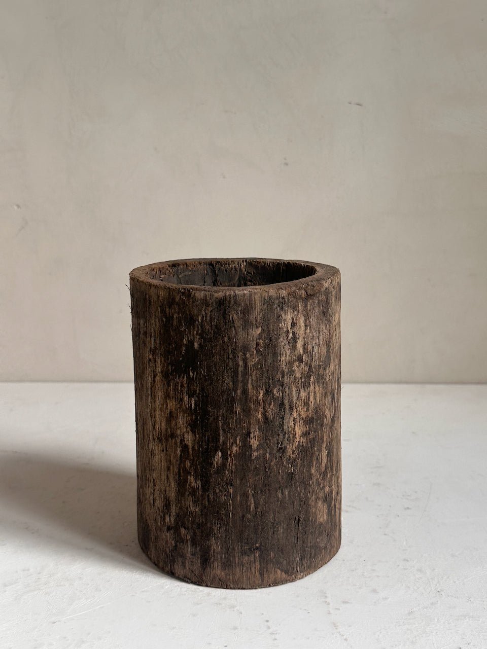 The Corner - Wooden mortar N° 17 - Decoration