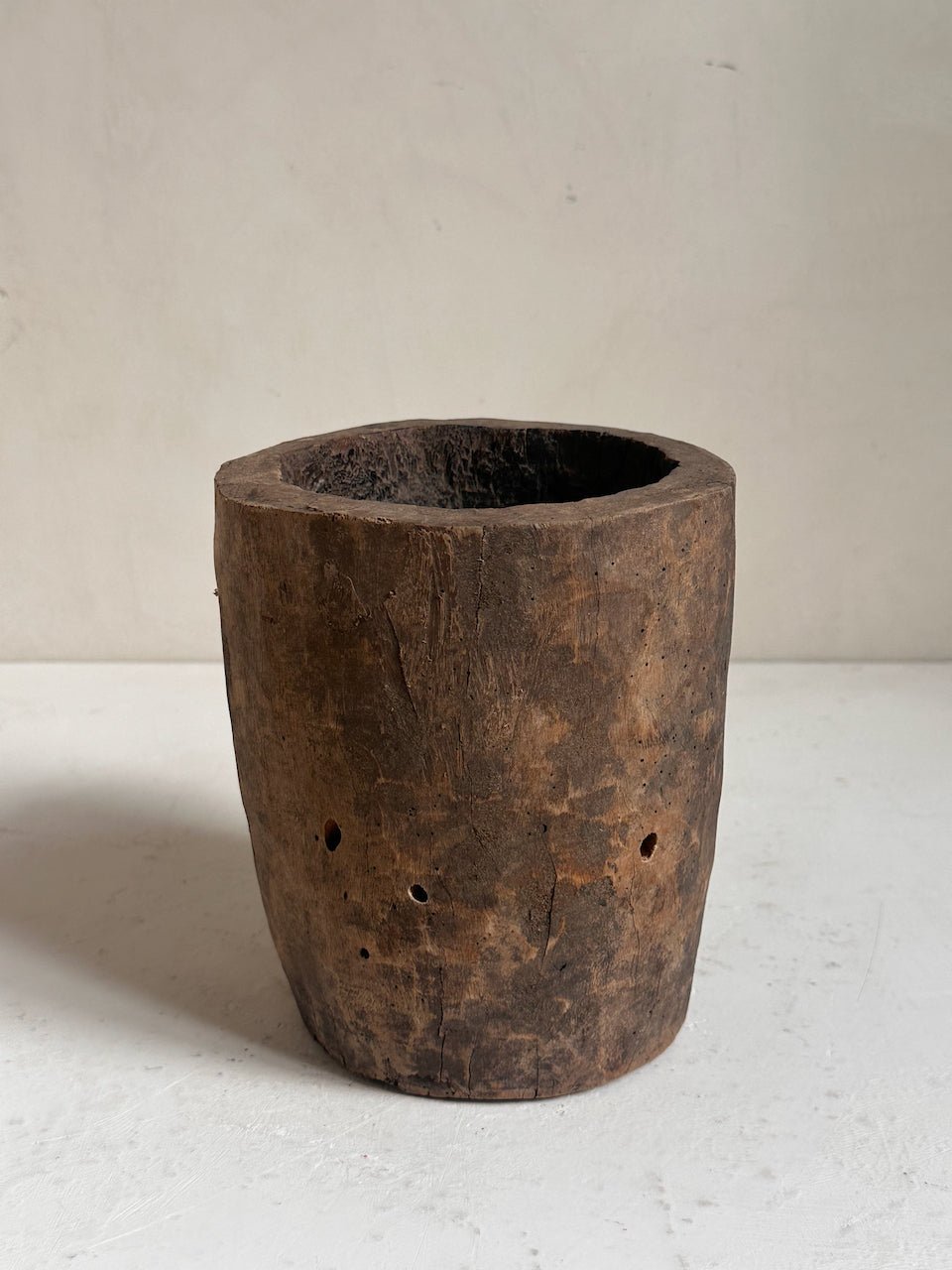 The Corner - Wooden mortar N° 18 - Decoration