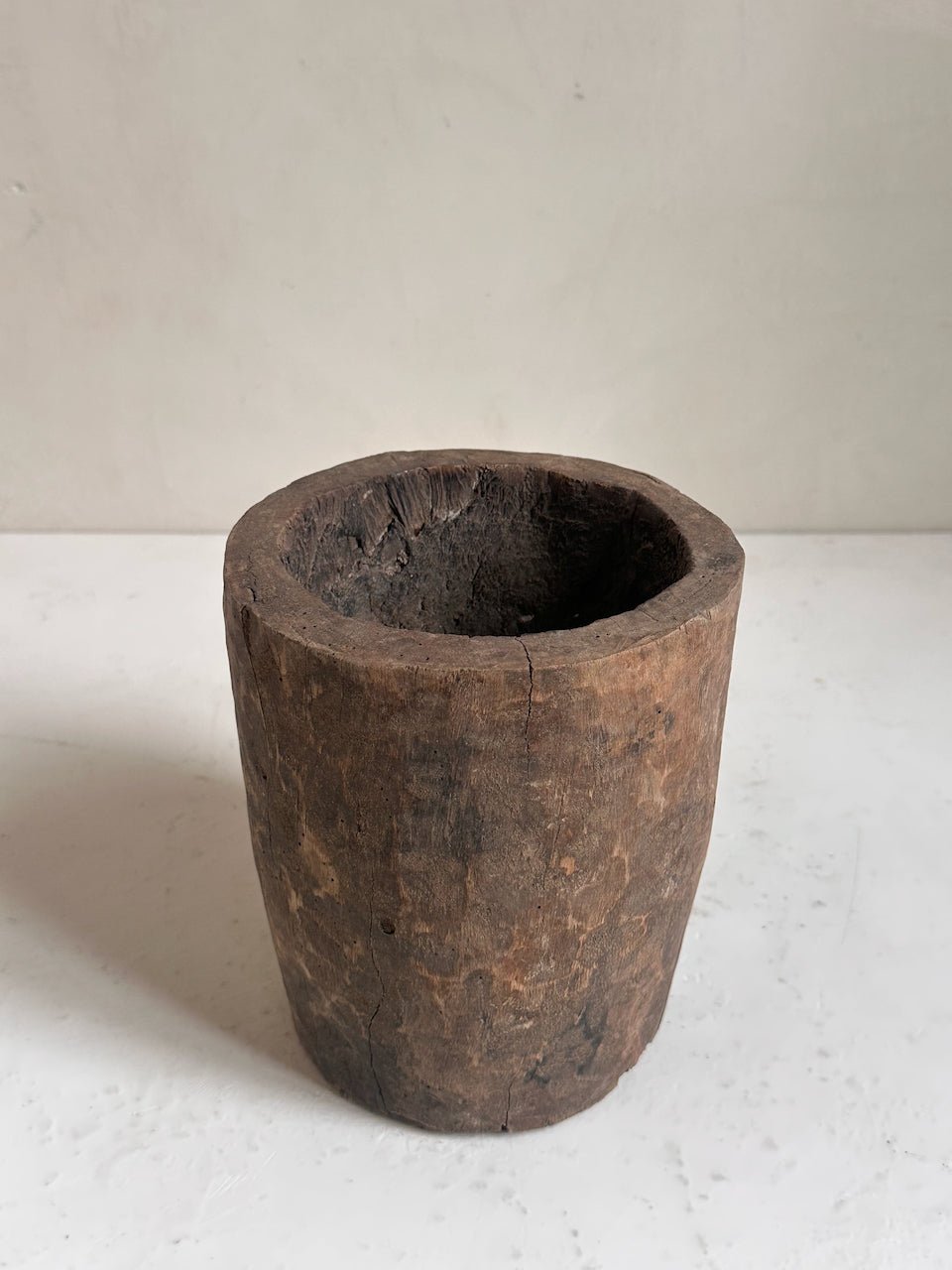 The Corner - Wooden mortar N° 18 - Decoration