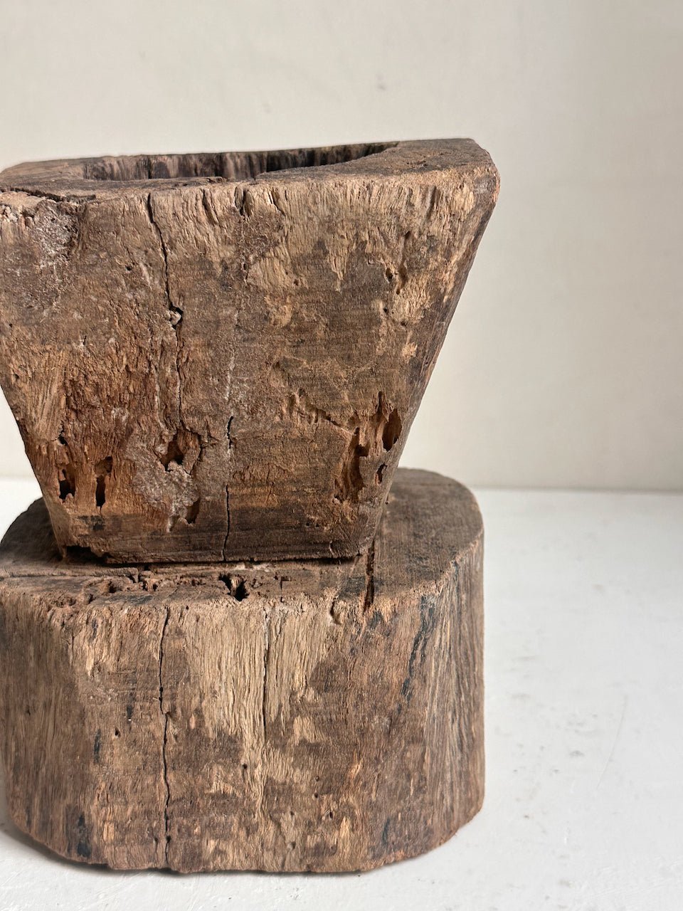 The Corner - Wooden mortar N° 19 - Decoration