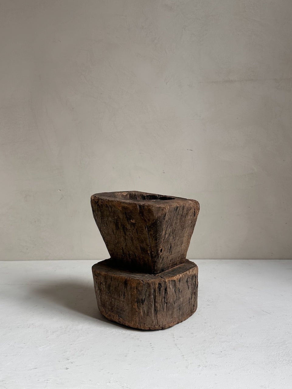 The Corner - Wooden mortar N° 19 - Decoration