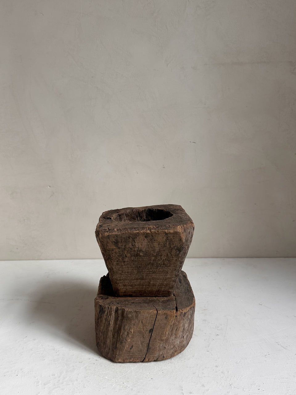 The Corner - Wooden mortar N° 19 - Decoration