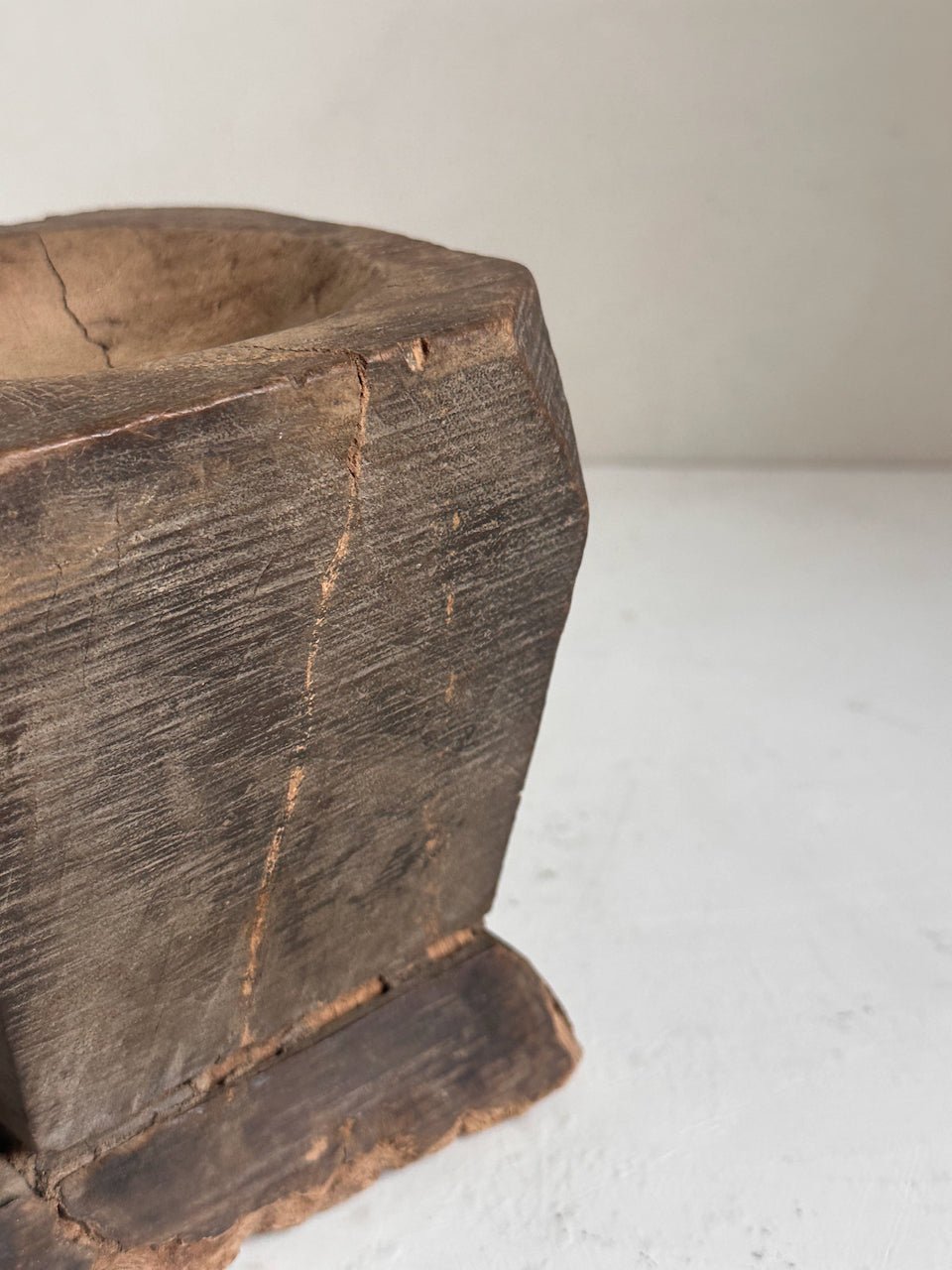 The Corner - Wooden mortar N° 20 - Decoration