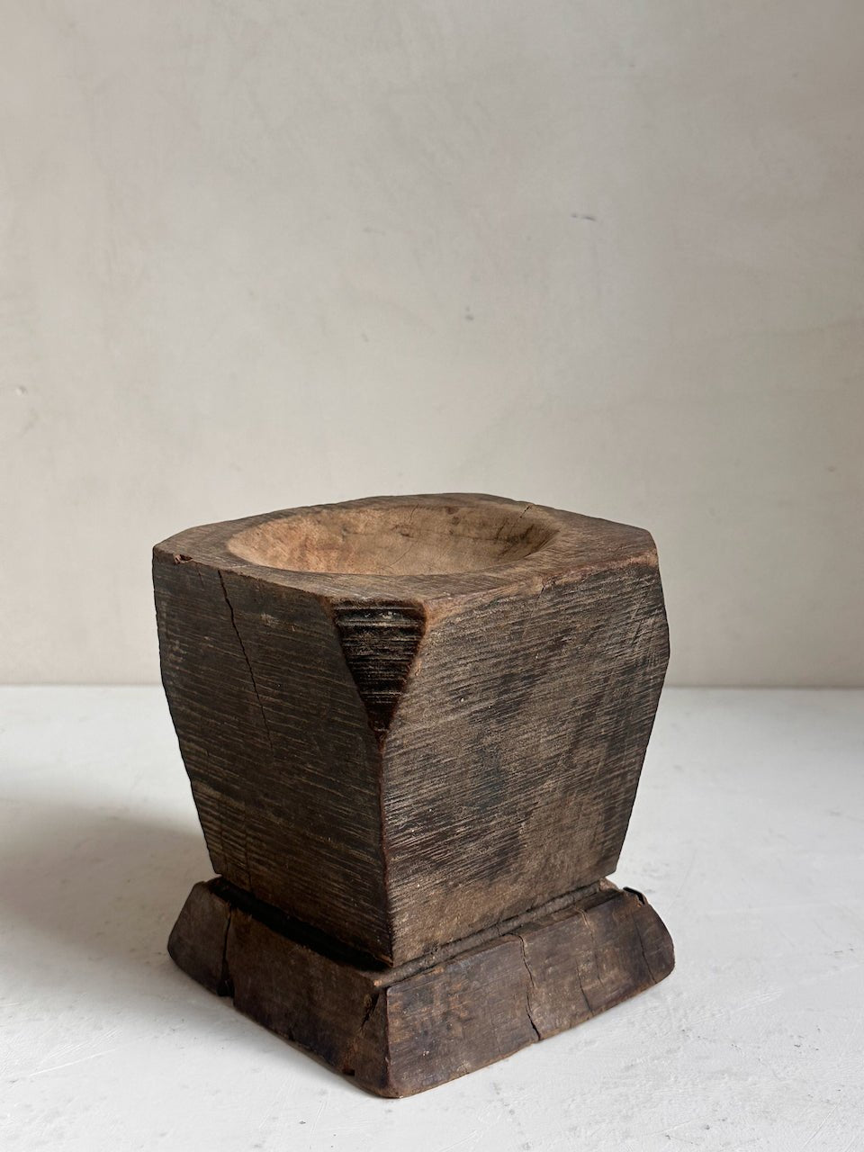 The Corner - Wooden mortar N° 20 - Decoration