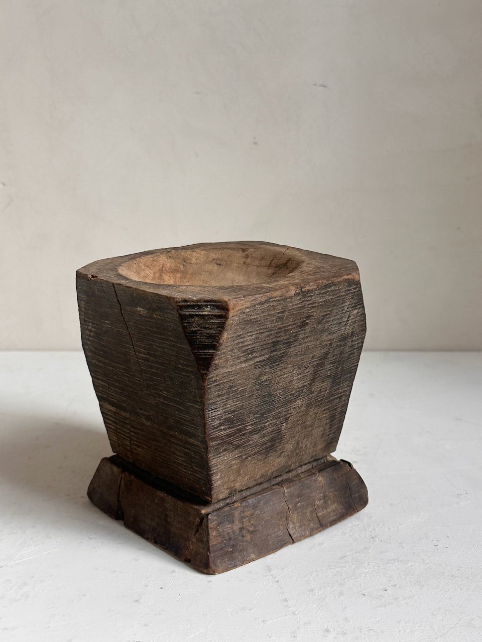 The Corner - Wooden mortar N° 20 - Decoration