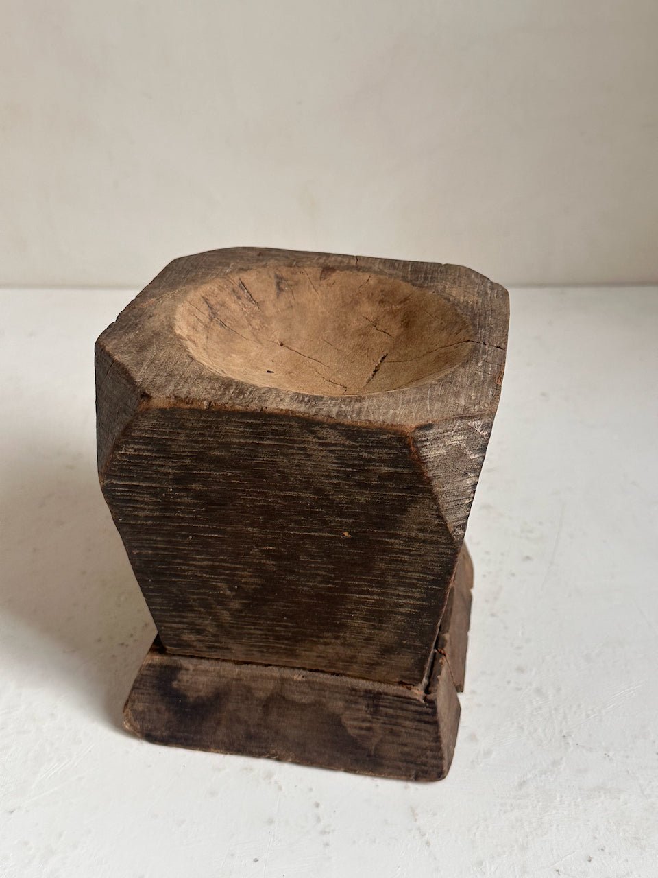 The Corner - Wooden mortar N° 20 - Decoration